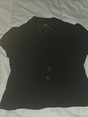XOXO Black Satin-Lined Jacket